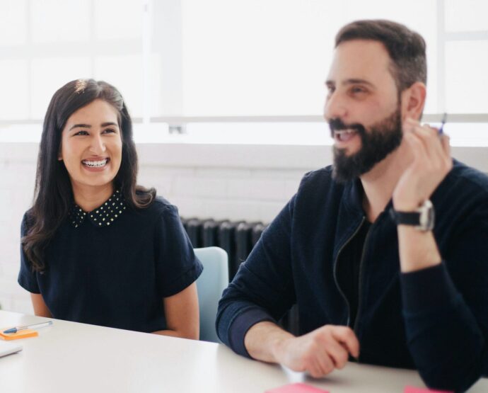 property management team working closely together