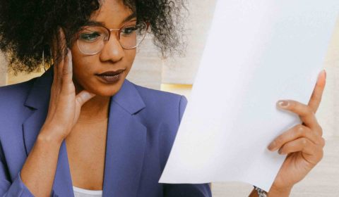 Woman Reviewing Co-op Application